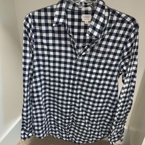 Black & White Gingham Button Down from J.Crew
